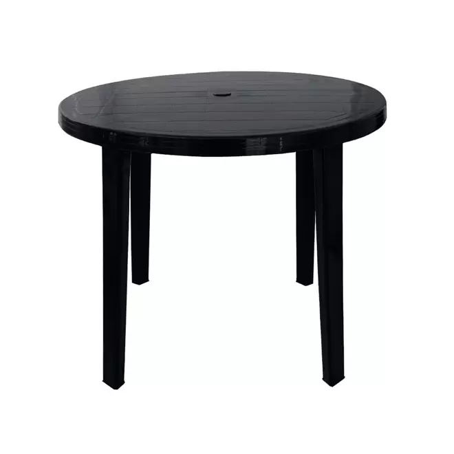 mesa redonda negra 90cm
