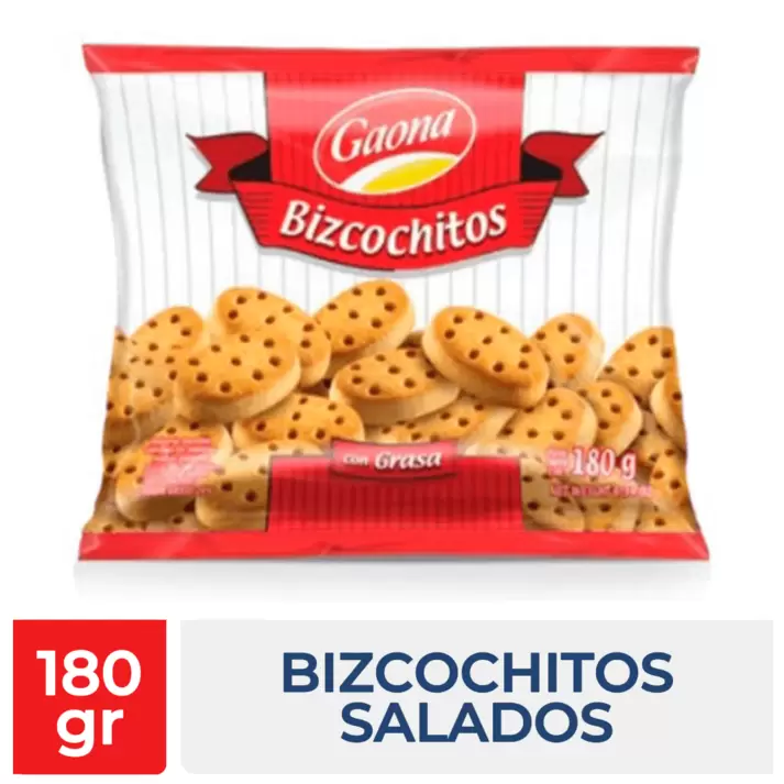 Bizcocho Gaona Salado 180Gr