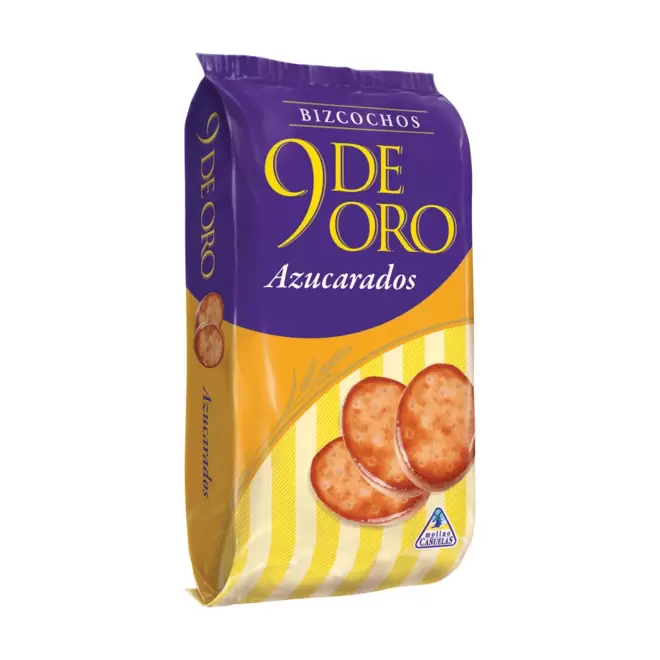 Bizcochos 9 De Oro Azucarados 210gr