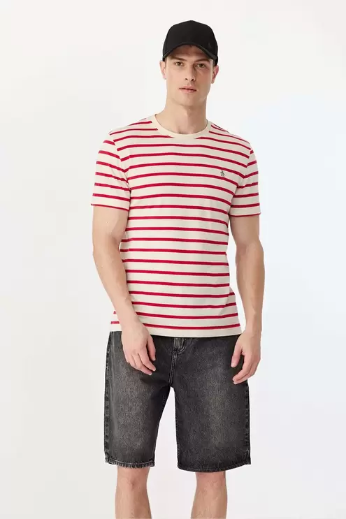 Ss Stripe  Tee