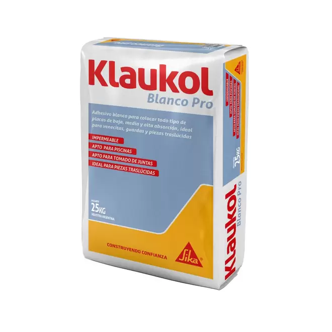 Adhesivo Klaukol Blanco Pro 25Kg