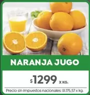 X$ - NARANJA JUGO