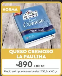 La paulina - Queso Cremoso Tradicional