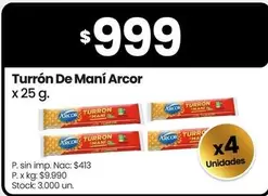 Arcor - Turrón De Maní
