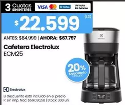 Electrolux - Cafetera ECM25