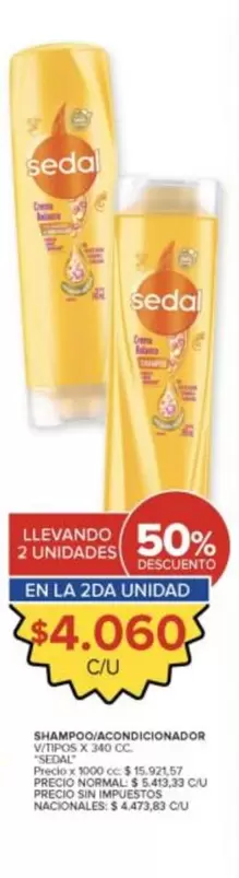 Sedal - Shampoo/Acondicionador