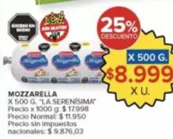 La Serenísima - MOZZARELLA