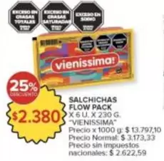 Vienissima - SALCHICHAS FLOW PACK