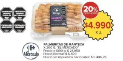 X$ - PALMERITAS DE MANTECA