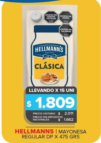 Hellmann's - Mayonesa Clásica
