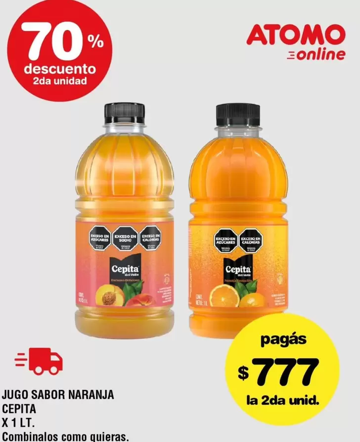 Cepita - JUGO SABOR NARANJA
