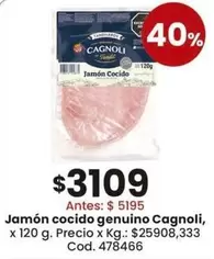 Cagnoli - Jamón cocido genuino