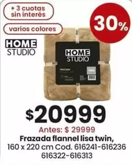 X$ - Frazada flannel lisa twin, 160 x 220 cm Cod. 616241-616236 616322-616313