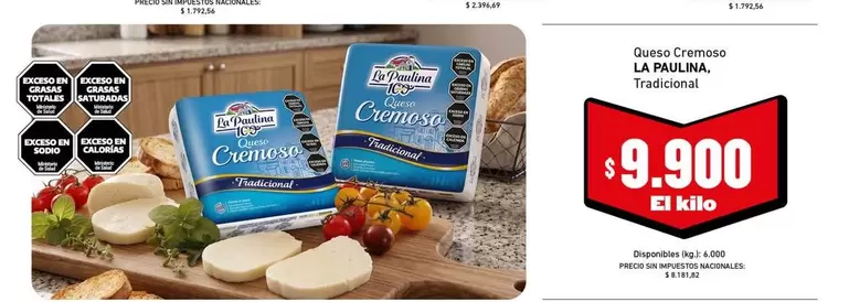 La paulina - Queso Cremoso