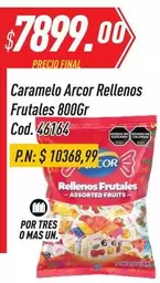 Arcor - Caramelo  Rellenos Frutales 800Gr Cod. 46164
