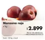 X$ - Manzana roja