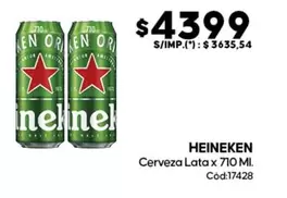 Heineken - Cerveza Lata 710 Ml.