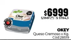 Okey - Queso Cremoso x Kg. Cód:28519