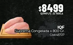 X$ - Suprema Congelada x 800 Gr. Cód:45727