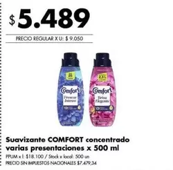 Comfort - Suavizante concentrado