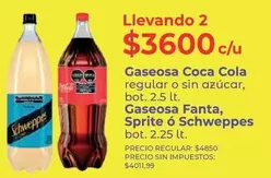 Coca cola - Gaseosa regular o sin azúcar