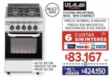 COCINA INDUSTRIAL MOD. WIN COMPACT