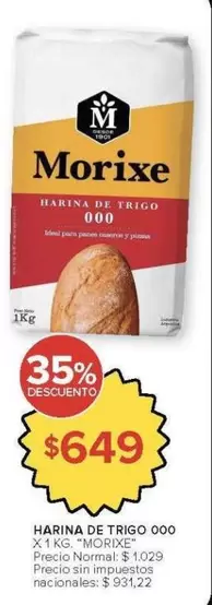 Morixe - HARINA DE TRIGO 000