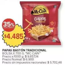 X$ - PAPAS BASTON TRADICIONAL