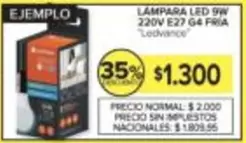Ledvance - LAMPARA LED 9W 220V E27 G4 FRIA