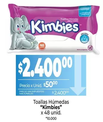 Kimbies - Toallas Húmedas