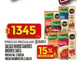 Knorr - SALSAS VARIOS SABORES