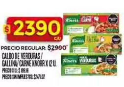 Knorr - CALDO DE VERDURAS/GALLINA/CARNE