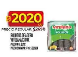 Virulana - ROLLITOS DE ACERO X 10 U.