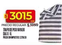 TRAPO DE PISO RAYADO DIA XI U.