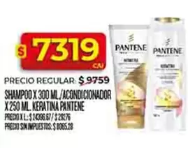 Pantene - SHAMPOO X 300 ML/ACONDICIONADOR X 250 ML