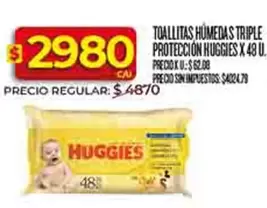 Huggies - TOALLITAS HÚMEDAS TRIPLE PROTECCIÓN