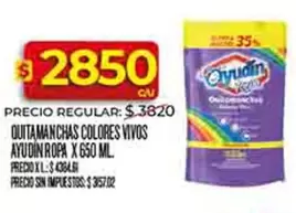 Ayudin - QUITAMANCHAS COLORES VIVOS