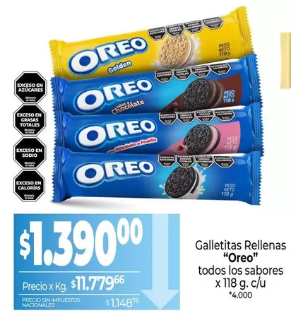 Oreo - Galletitas Rellenas
