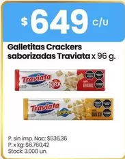 Traviata - Galletitas Crackers saborizadas