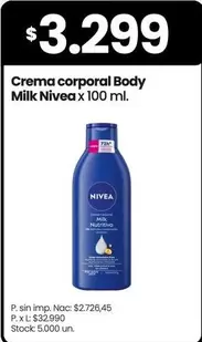 Nivea - Crema corporal Body Milk