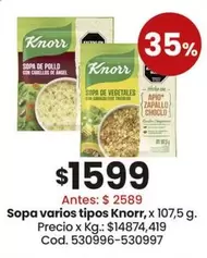 Knorr - Sopa varios tipos