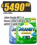 Granby - Jabón BE/L.A. Rosas/Limon C/Bicarb
