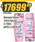 Elvive - Shampoo/Acond Glycolic Cristal