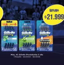 Gillette -  Prestobarba 3 x8u
