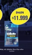 Gillette - Máq. Af. Pres Fija x10u 1201161