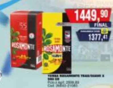 Rosamonte - YERBA ROSAMONTE TEA/SUAVE X 500 GR