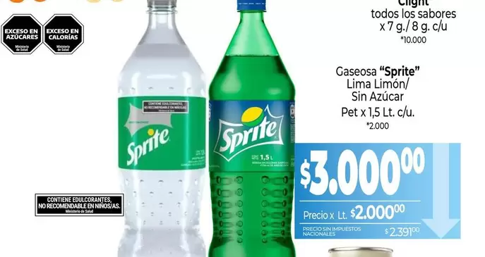 Sprite - Gaseosa Lima Limón