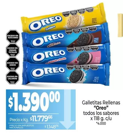 Oreo - Galletitas Rellenas