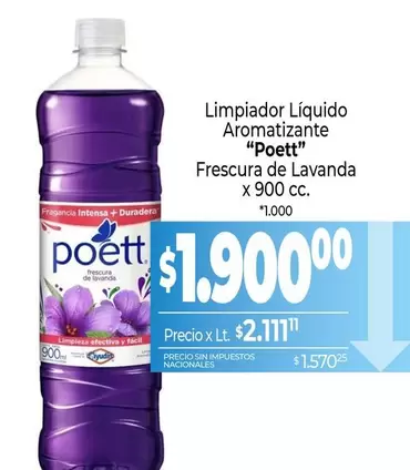 Poett - Limpiador Líquido Aromatizante