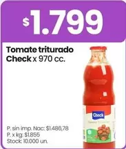 X$ - Tomate triturado
